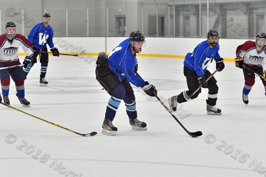 Wheaton College Men\'s Ice Hockey vs Middlesex Community College. - Photo By: KEITH NORDSTROM